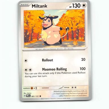 Miltank 81 Pokémon card from Prismatic Evolutions set