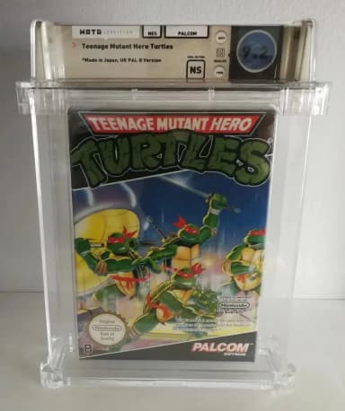 WATA-bewertetes Teenage Mutant Hero Turtles NES-Spiel mit 9,2 NS