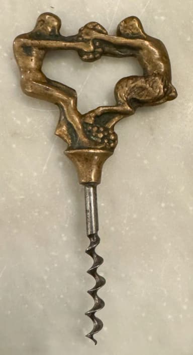Art Deco Korkenzieher aus Bronze
