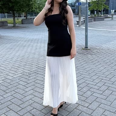 Black and white dress available for purchase