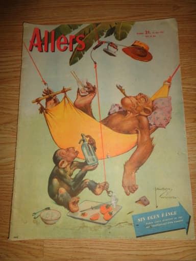 Allers-lehden numero 21 vuodelta 1947, jossa Pippi Pitkätossu