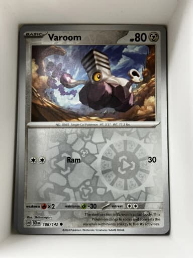 Carta Pokémon Varoom 108/142 reverse holo Stellar Crown
