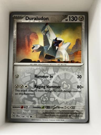 Carta Pokémon Duraludon 106/142 reverse holo Stellar Crown