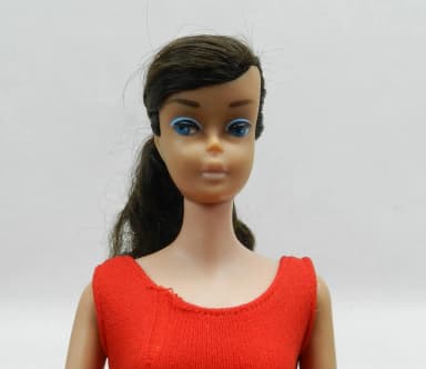Vintage Mattel Barbie doll with swirl ponytail brunette