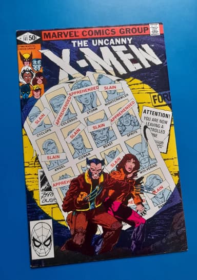 The Uncanny X-Men #141 sarjakuva vuodelta 1980 tärkeällä tarinalla