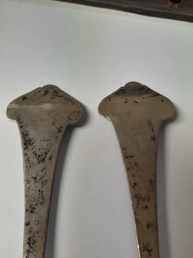 two antique silver skedar P.S.H from Denmark fully stamped