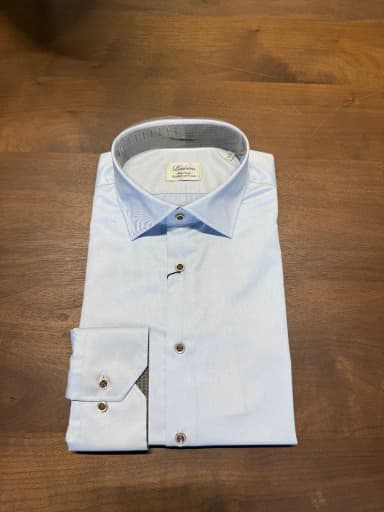 Stenströms langärmeliges Hemd Größe 43 (XL) hellblau