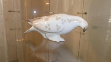 Lomonosov porcelain figurine of a bird