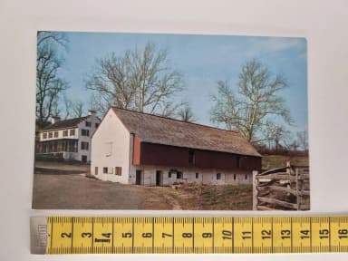 Restored Barn postcard from Hopewell Village National Historic Site