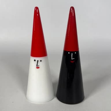 Figuritas de cristal Orrefors Nisse por Ingegerd Råman, 2 unidades