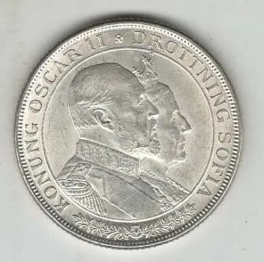 Moneda jubilar de plata de 2 coronas de 1857 a 1907