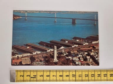 Postcard with air view of San Francisco