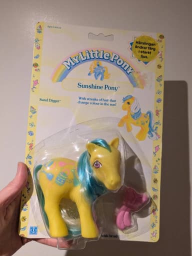 Figura My Little Pony Sanddigger G1 en embalaje original