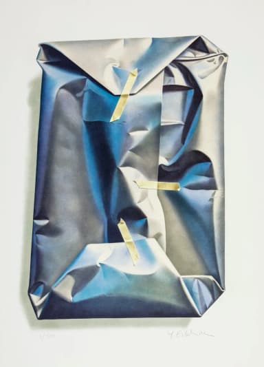 Litografía Packed Blue and Grey Heaven de Yrjö Edelmann