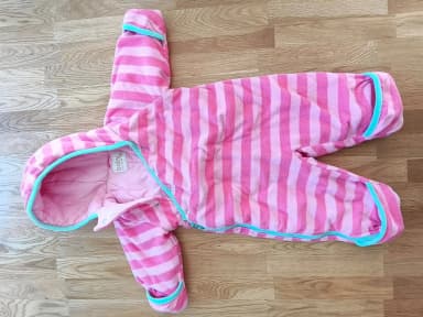 Pink baby overall by Lindex, size 68