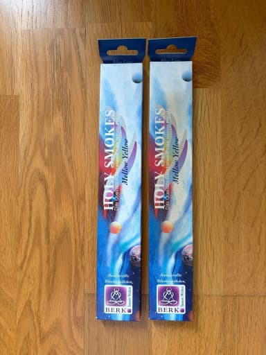 Holy Smokes incense pack Mellow Yellow unopened