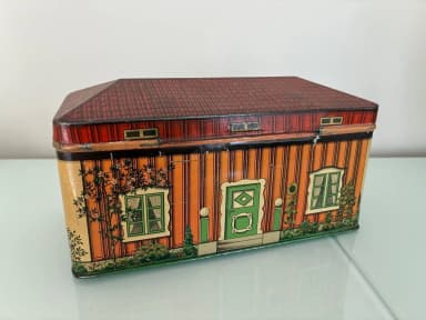 Gevalia retro vintage metal coffee tin