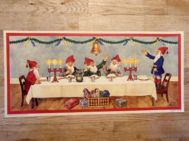 Jenny Nyströmin vintage-tyylinen joulupaperikoriste