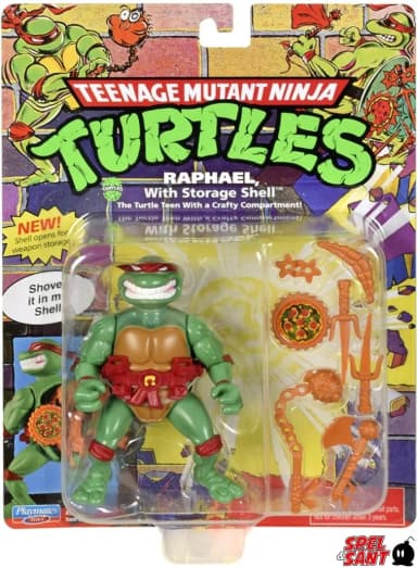 Teenage Mutant Ninja Turtles 10 cm figuuri - Raphael säilytyskuorella