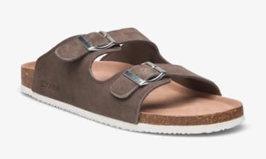 New Exani brown sandals in box