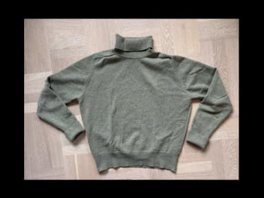 Rubato grün (verdant) Rollkragenpullover aus Wolle Größe L