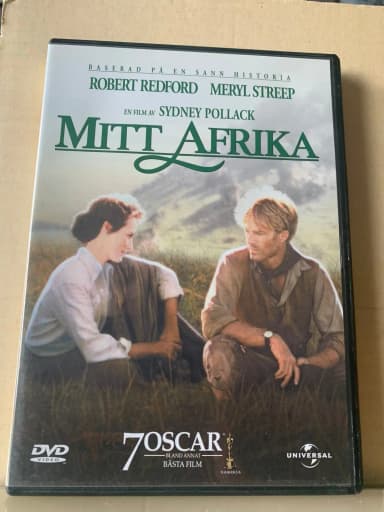 Mitt Afrika DVD myynnissä Ruotsissa