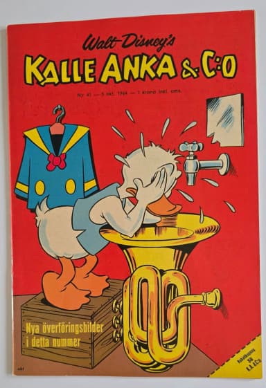 Kalle Anka & C:o No 41 comic from 1964 in near mint condition