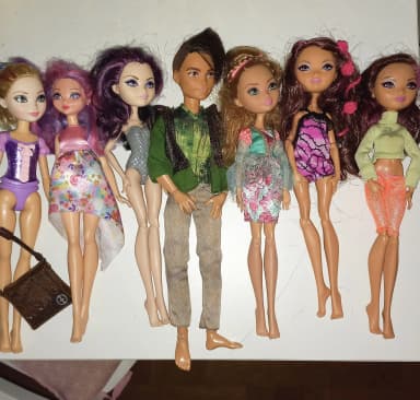 Lote de muñecas Ever After High Ashlynn Ella Hunter Huntsman Briar Beauty