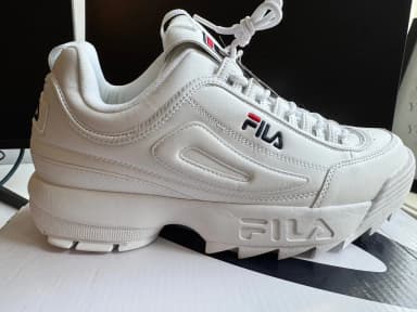 Fila Disruptor II white sneakers size 46