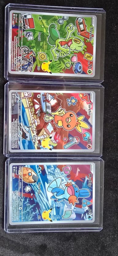 Pokemon first partner series 3 trading cards