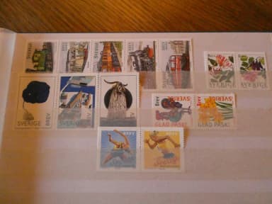 14 Stück PF Schweden Briefmarken zu verkaufen