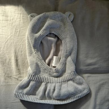 H&M gray balaclava, size 86/92