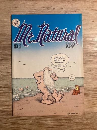 Mr. Natural nro 3 Robert Crumbilta vuodelta 1977, ensimmäinen painos