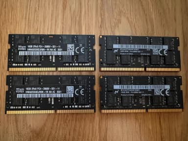 SK Hynix Micron 64GB DDR4 RAM Kit mit 4x16GB Modulen
