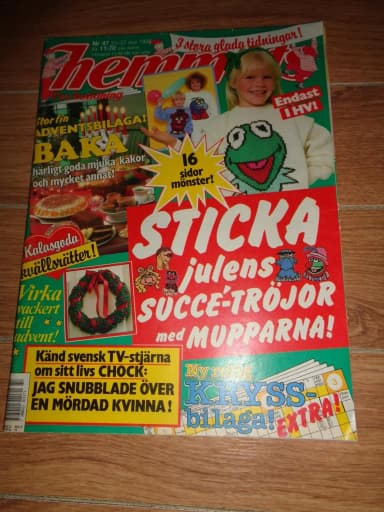 Hemmets magazine issue 47 from 1988 with Richard Herrey and Per Oscarsson