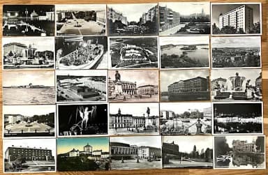 Set of 50 vintage postcards from Gothenburg