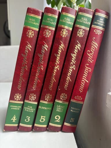 Five books by Margit Sandemo available