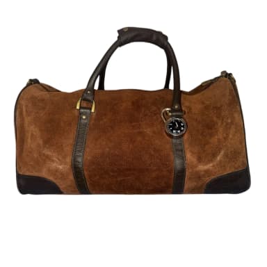 Vintage 2003 Marlboro genuine suede duffle bag 53x22x26 cm