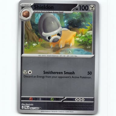 Carta Pokémon Shieldon 61 reverse holo del set Pitch Black