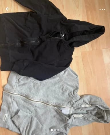 Two zip-up hoodies for children