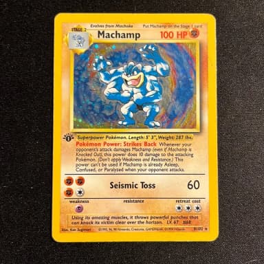 Machamp 8/102 Base Set Pokemon Card available