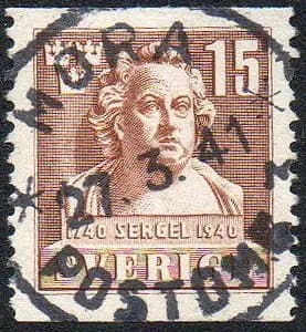 F326 Mora Pob 3 stamp from 1941 in excellent condition