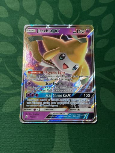 Carta Pokémon Jirachi GX 79/236 del set Unified Minds