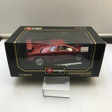 Modelo de coche Burago vintage Lamborghini Diablo 1990 en metal 1:18