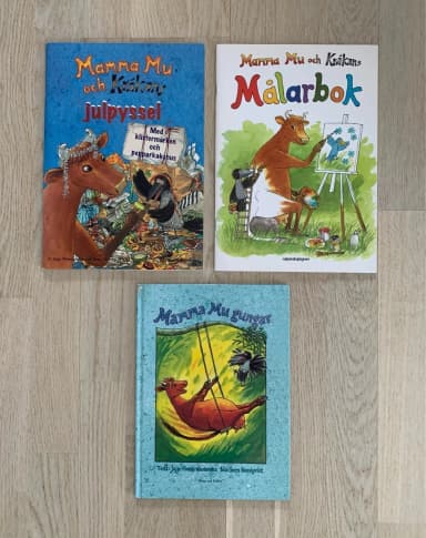 Mamma Mu set with new Christmas craft and coloring books plus rocking book