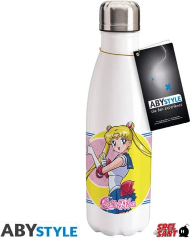 Wasserflasche mit Sailor Moon und Luna Motiv