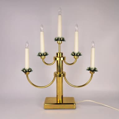 Vintage Adventskerzenhalter aus Messing von Konstsmide