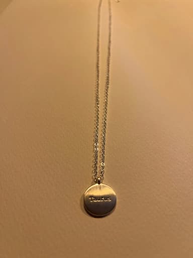 Necklace with Taurus zodiac sign