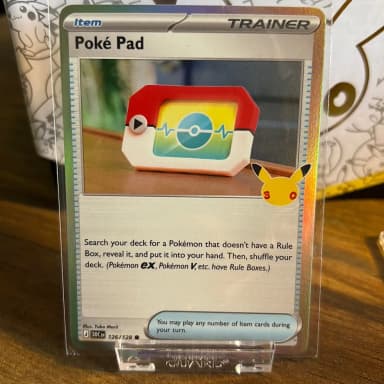 Poké Pad 126/128 30th Celebration Pokemon-Karte Auktion