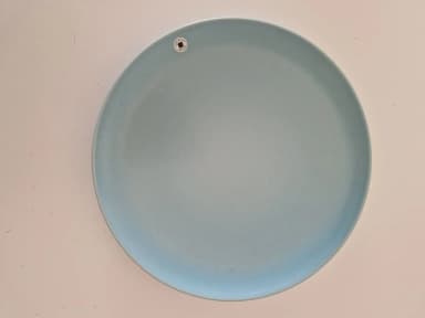 Höganäs keramisk pizzatallerken i aqua blå, medium-størrelse